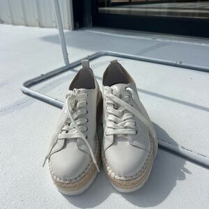 ANTONIO MELANI Cream Espadrille Sneakers